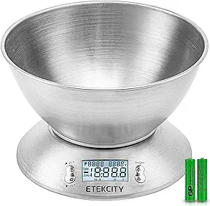 Etekcity Kitchen Scale with Bowl